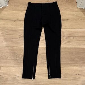 ATM Anthony Thomas Melillo Black Trousers with Zipper Accents